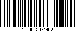 Código de barras (EAN, GTIN, SKU, ISBN): '1000043361402'