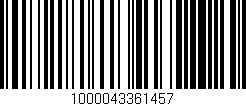 Código de barras (EAN, GTIN, SKU, ISBN): '1000043361457'
