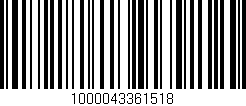 Código de barras (EAN, GTIN, SKU, ISBN): '1000043361518'