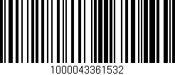 Código de barras (EAN, GTIN, SKU, ISBN): '1000043361532'