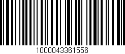 Código de barras (EAN, GTIN, SKU, ISBN): '1000043361556'