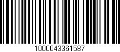 Código de barras (EAN, GTIN, SKU, ISBN): '1000043361587'