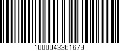 Código de barras (EAN, GTIN, SKU, ISBN): '1000043361679'