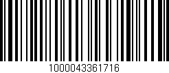 Código de barras (EAN, GTIN, SKU, ISBN): '1000043361716'