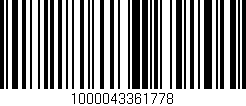 Código de barras (EAN, GTIN, SKU, ISBN): '1000043361778'