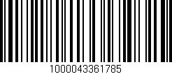 Código de barras (EAN, GTIN, SKU, ISBN): '1000043361785'