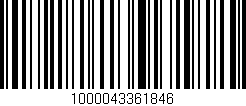 Código de barras (EAN, GTIN, SKU, ISBN): '1000043361846'