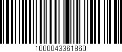 Código de barras (EAN, GTIN, SKU, ISBN): '1000043361860'