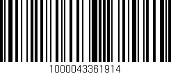 Código de barras (EAN, GTIN, SKU, ISBN): '1000043361914'