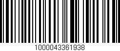 Código de barras (EAN, GTIN, SKU, ISBN): '1000043361938'