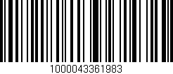 Código de barras (EAN, GTIN, SKU, ISBN): '1000043361983'
