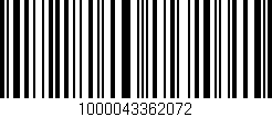 Código de barras (EAN, GTIN, SKU, ISBN): '1000043362072'