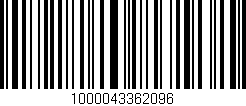 Código de barras (EAN, GTIN, SKU, ISBN): '1000043362096'