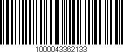 Código de barras (EAN, GTIN, SKU, ISBN): '1000043362133'