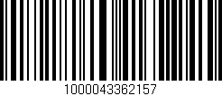 Código de barras (EAN, GTIN, SKU, ISBN): '1000043362157'
