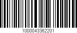 Código de barras (EAN, GTIN, SKU, ISBN): '1000043362201'