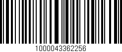 Código de barras (EAN, GTIN, SKU, ISBN): '1000043362256'