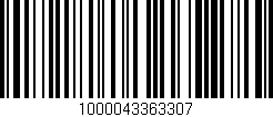 Código de barras (EAN, GTIN, SKU, ISBN): '1000043363307'