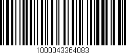 Código de barras (EAN, GTIN, SKU, ISBN): '1000043364083'