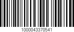 Código de barras (EAN, GTIN, SKU, ISBN): '1000043370541'
