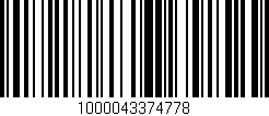 Código de barras (EAN, GTIN, SKU, ISBN): '1000043374778'