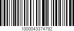 Código de barras (EAN, GTIN, SKU, ISBN): '1000043374792'
