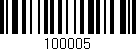 Código de barras (EAN, GTIN, SKU, ISBN): '100005'