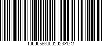 Código de barras (EAN, GTIN, SKU, ISBN): '100005680002023XGG'