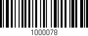 Código de barras (EAN, GTIN, SKU, ISBN): '1000078'