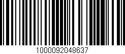 Código de barras (EAN, GTIN, SKU, ISBN): '1000092048637'