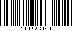 Código de barras (EAN, GTIN, SKU, ISBN): '1000092048729'