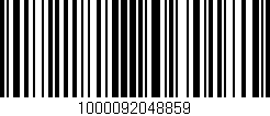Código de barras (EAN, GTIN, SKU, ISBN): '1000092048859'
