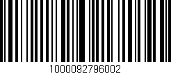 Código de barras (EAN, GTIN, SKU, ISBN): '1000092796002'