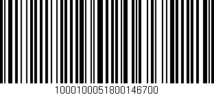 Código de barras (EAN, GTIN, SKU, ISBN): '1000100051800146700'