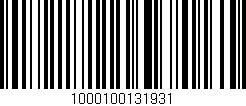 Código de barras (EAN, GTIN, SKU, ISBN): '1000100131931'