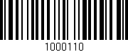 Código de barras (EAN, GTIN, SKU, ISBN): '1000110'