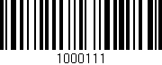 Código de barras (EAN, GTIN, SKU, ISBN): '1000111'