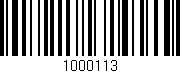 Código de barras (EAN, GTIN, SKU, ISBN): '1000113'
