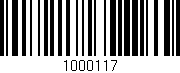 Código de barras (EAN, GTIN, SKU, ISBN): '1000117'