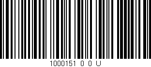 Código de barras (EAN, GTIN, SKU, ISBN): '1000151_0_0_U'