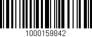 Código de barras (EAN, GTIN, SKU, ISBN): '1000159842'