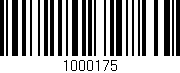 Código de barras (EAN, GTIN, SKU, ISBN): '1000175'