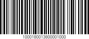 Código de barras (EAN, GTIN, SKU, ISBN): '1000180013800001000'