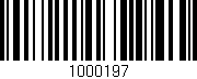Código de barras (EAN, GTIN, SKU, ISBN): '1000197'