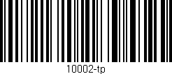 Código de barras (EAN, GTIN, SKU, ISBN): '10002-tp'
