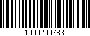 Código de barras (EAN, GTIN, SKU, ISBN): '1000209783'