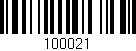 Código de barras (EAN, GTIN, SKU, ISBN): '100021'