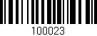 Código de barras (EAN, GTIN, SKU, ISBN): '100023'
