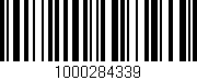 Código de barras (EAN, GTIN, SKU, ISBN): '1000284339'