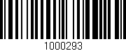 Código de barras (EAN, GTIN, SKU, ISBN): '1000293'